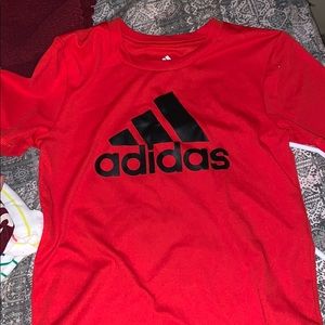red adidas top